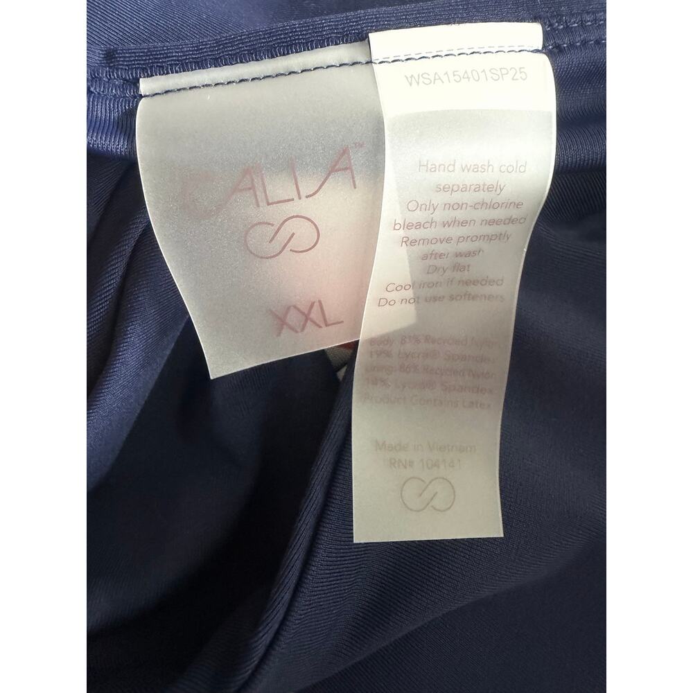 NWT Calia by Carrie Underwood Opulent Blue Mid Rise Bikini Bottoms Women's XXL - Picture 4 of 4